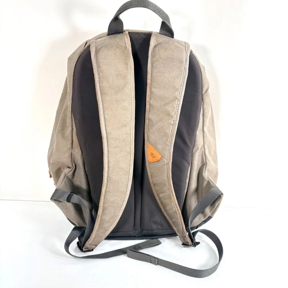 Bellroy Classic Backpack Tan Charcoal Two-Tone Laptop Bag Woven Fabric